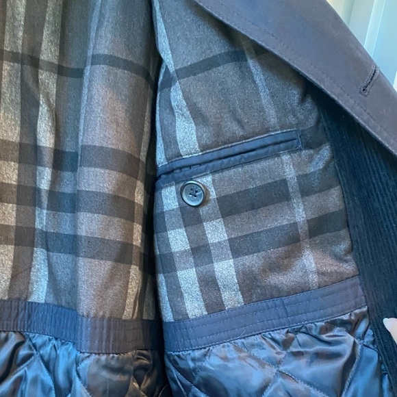 NEW WOT - Men’s London Fog Jacket Thick Fleece Lined Corduroy Trimmed Size Large - Picture 10 of 12